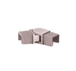 Horizontal Articulated Connector For Square Cap Rail