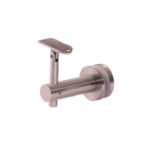 Glass to Track Round Handrail Bracket
